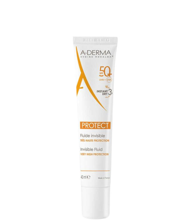A-Derma Protect Invisible Fluid Very High Protection SPF50+, 40 ml.