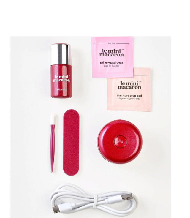 Le Mini Macaron Manicure Kit - Ruby Red