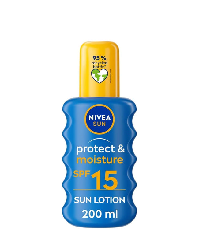 Nivea Sun Protect & Moisture  Sun Lotion Spray SPF15, 200 ml. 