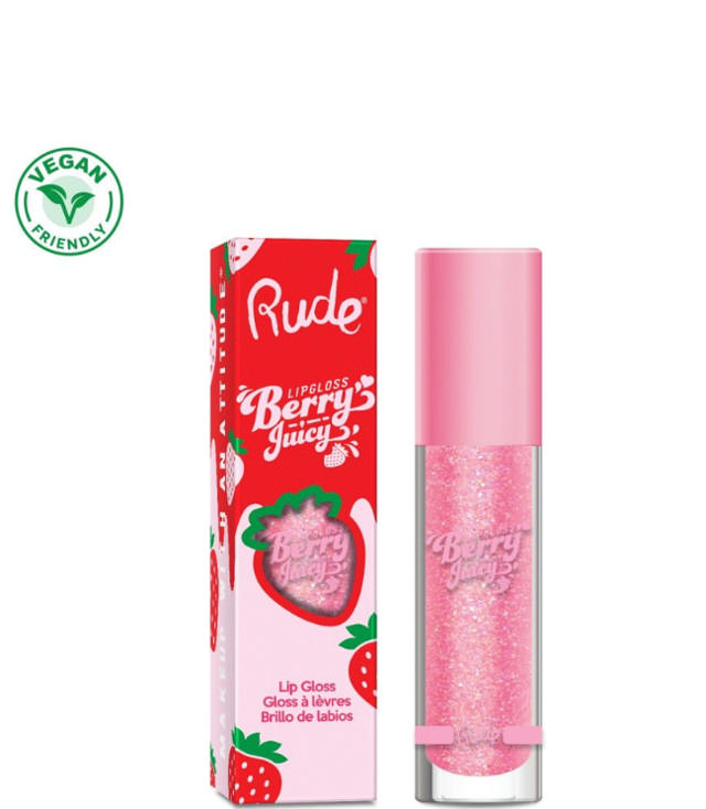 Rude Cosmetics Berry Juicy Lip Gloss - Flirty